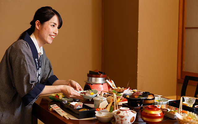 配膳、後片付け